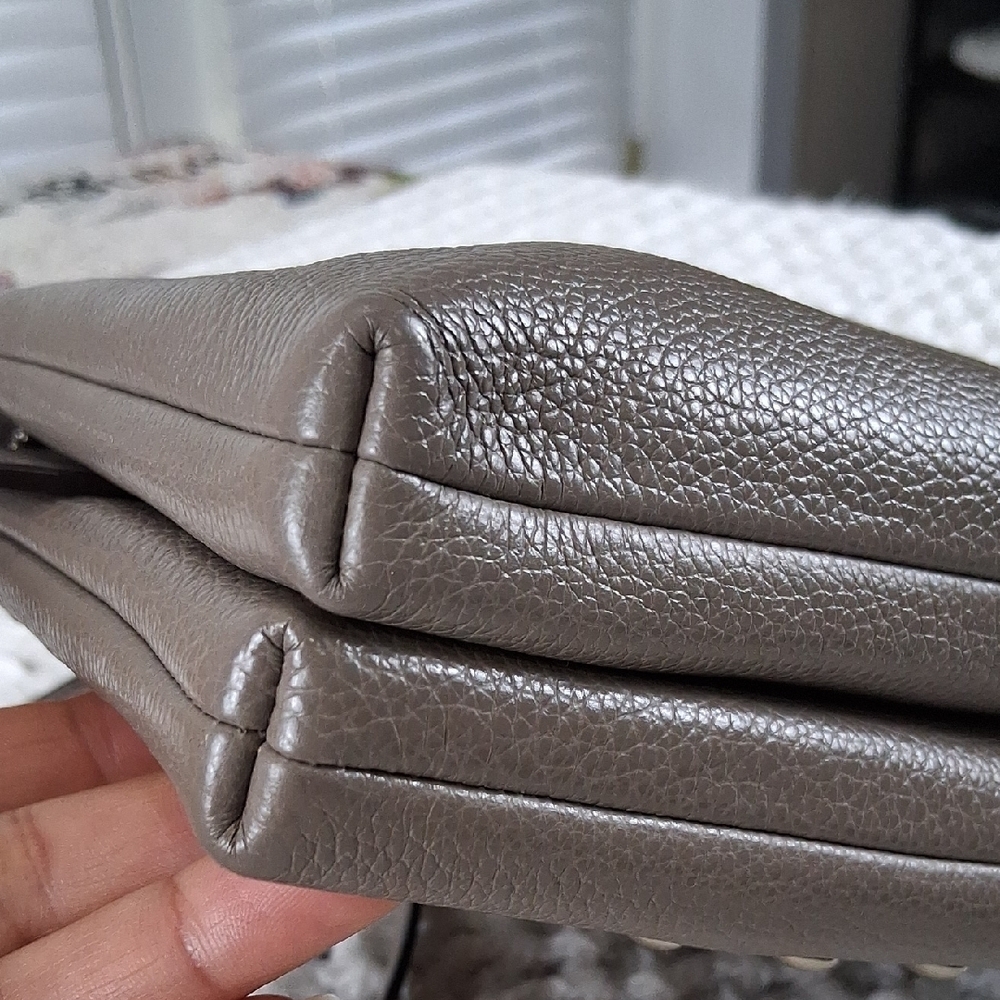 Coach Gray Studded Woman Crossbody Bag - Picture 9 of 15